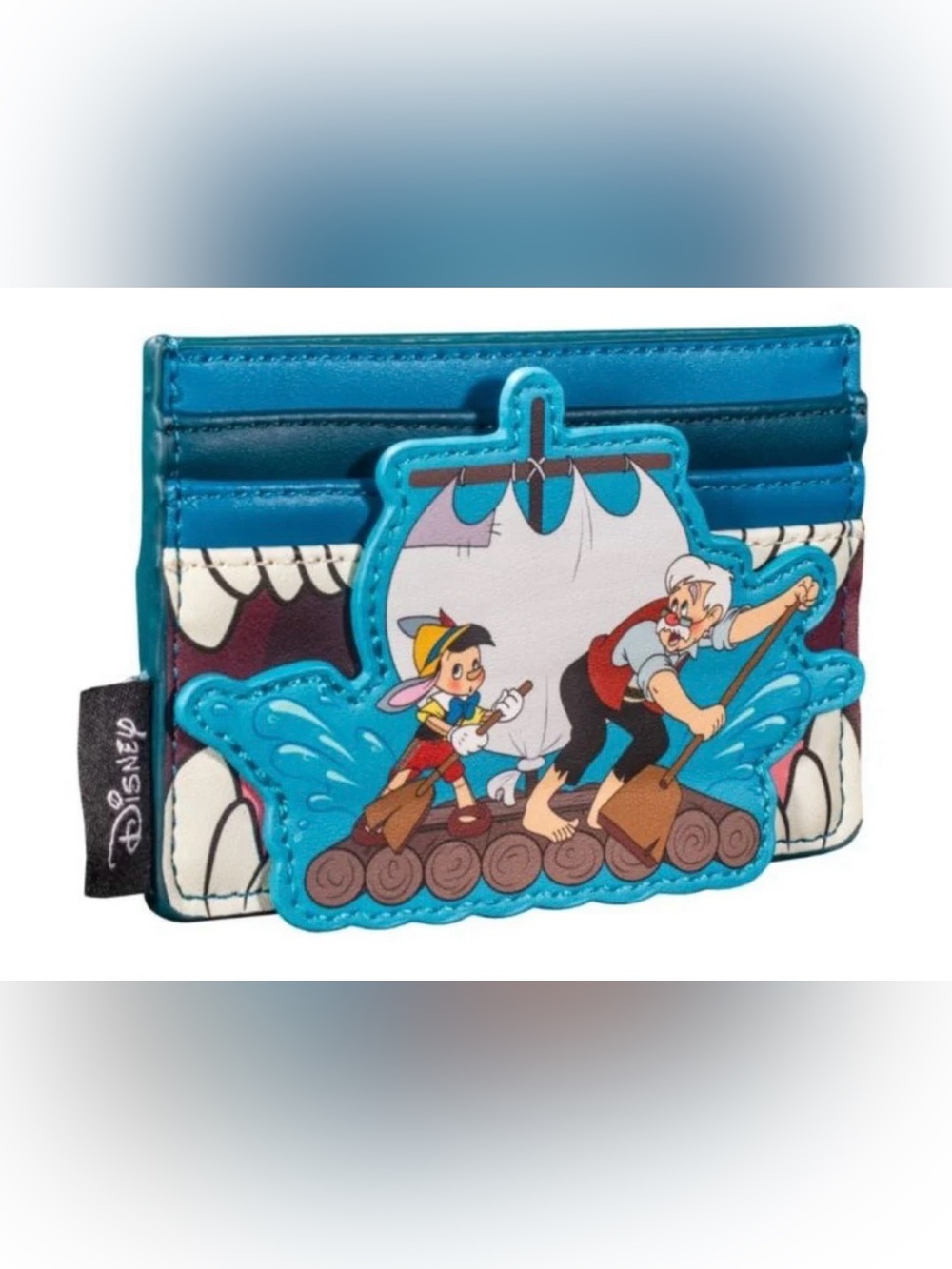 Loungefly Blue Pinocchio & Geppetto Raft Cardholder Wallet